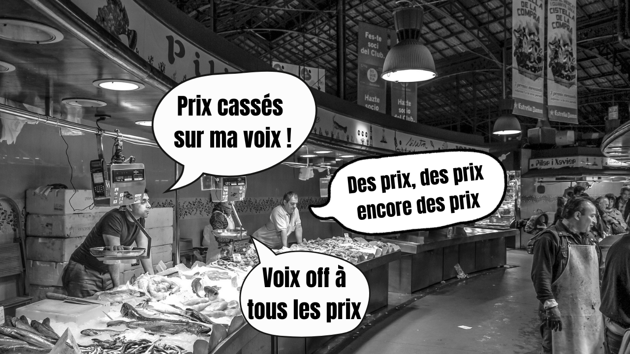 Quel est le prix d'une voix off ?